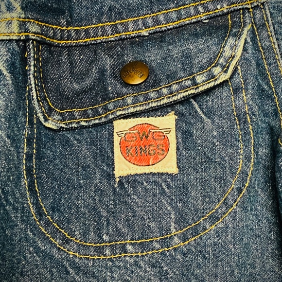 1960s GWG Kings Denim Trucker Jacket Made in Canada Size 16 - Picture 7 of 8